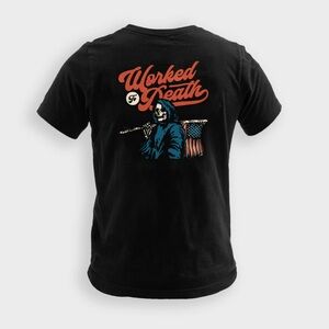 Built for the Trades Workman Worked to Death graphic tee black small